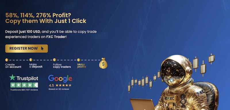 FXCentrum Offers Up to 276% Profit with Simple Copy Trading Feature